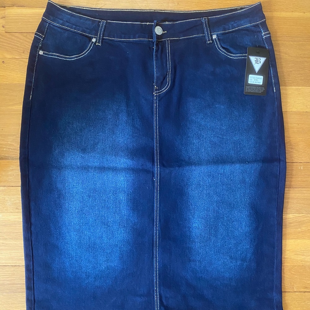 Be-Girl Denim Midi skirt 2XL